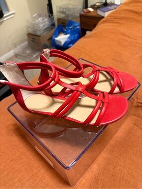 J. Crew Red Strappy Women's Sandals